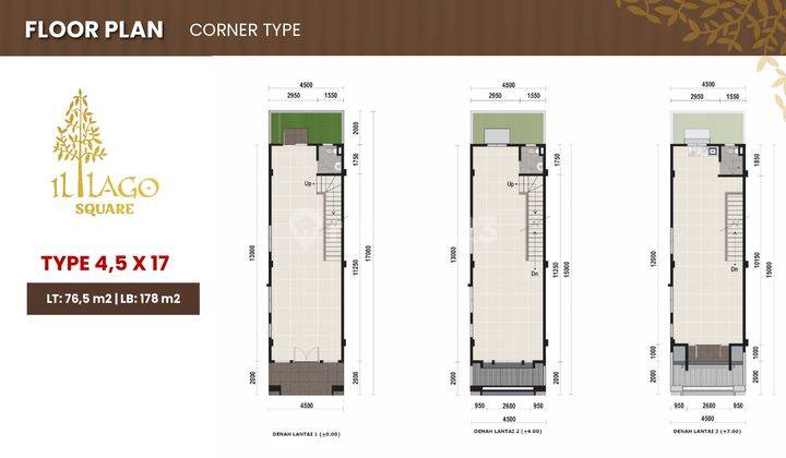 Gading Serpong Paramount Land Ruko 4man Illago Square 3 Lantai 1