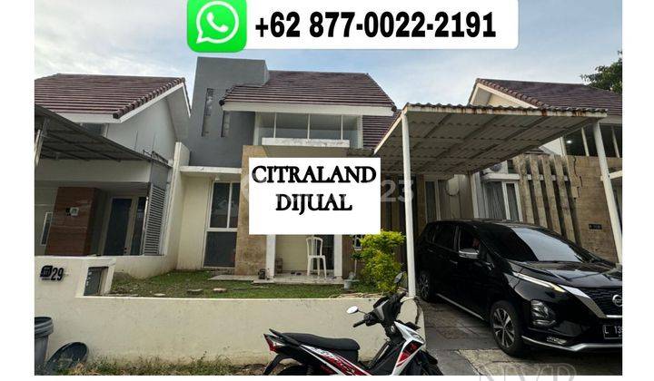 RUMAH DI CITRALAND SURABAYA BARAT DIJUAL 2M SHM TERAWAT SIAP HUNI 1