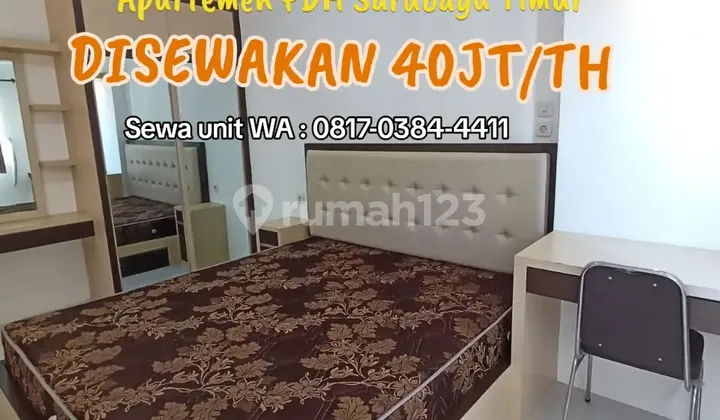 Apartemen 2 Kamar Tidur Disewakan Dkt Universitas Airlangga