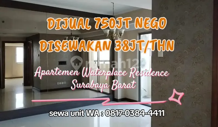 Apartemen 2 Kamar Tidur Waterplace Tower B Surabaya Barat