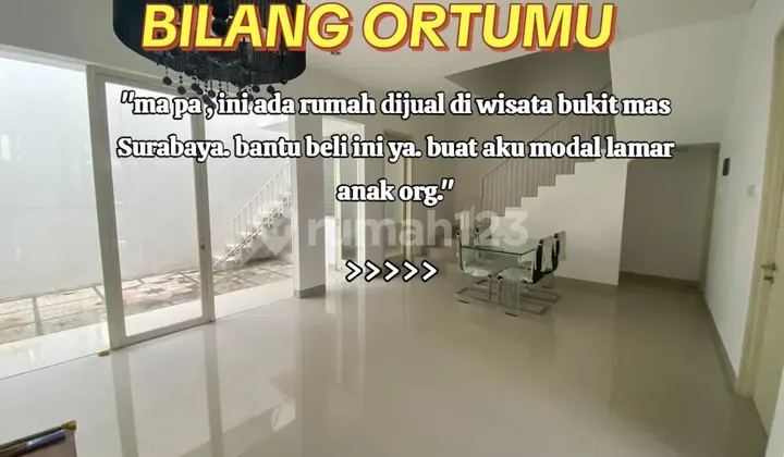 Rumah Dijual SHM Dkt Pakuwon Mall Wbm 2 Surabaya Barat 2,9M