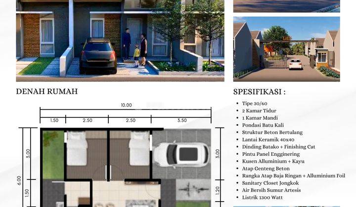 Rumah bersubsidi angsuran flat di griya artha buaranjati 2