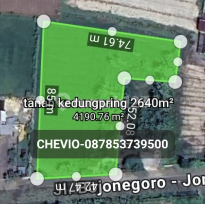 Dijual Tanah Jl Raya Babat Sukorame 2