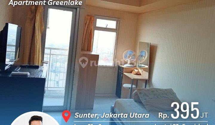 Jual Murah Apartemen Studio sertifikat HGB di Greenlake Sunter 2