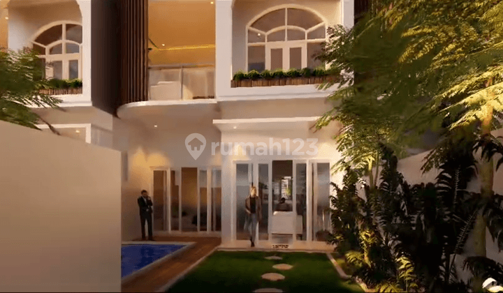 Upcoming three bedroom Villa with Santorini Concept for sale in Jimbaran 1