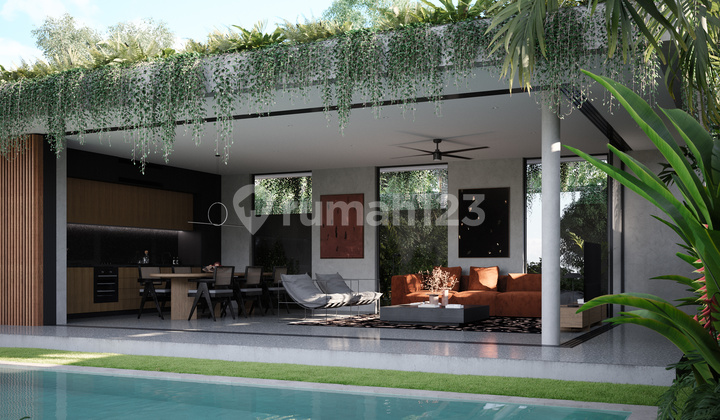 Villa Modern Dua Kamar Tidur dengan Pemandangan Unik Akan Disewakan di Ungasan