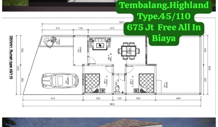 Good Cheap 1-Story House in Tembalang 2