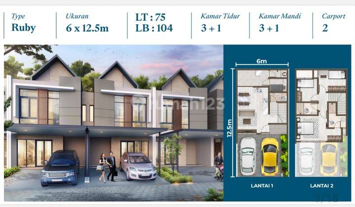 Dijual Rumah 6x12,5 m2 di PIK 2, nego sampai deal, harus terjual di bulan ini! 2