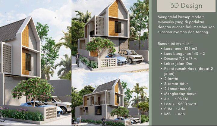 (J99) Tahap Finishing Rumah Modern Dekat Rumah Sakit Balimed Denpasar  2