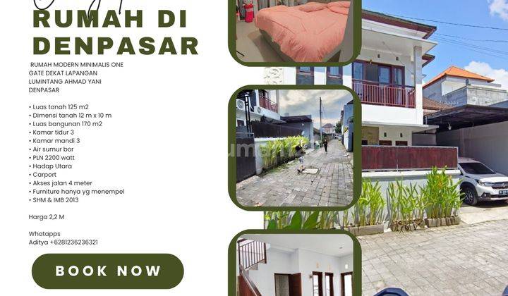 (K7) Rumah Modern Minimalis One Gate Dekat Lapangan Lumintang Ahmad Yani  1