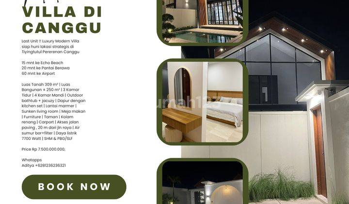 (Gm) Last Unit Luxury Modern Villa Siap Huni Di Canggu  1