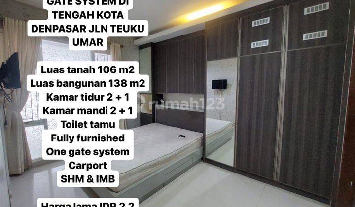 (J16) TURUN HARGA RUMAH MODERN ONE GATE SYSTEM DI TEUKU UMAR DEKAT SANGLAH  1