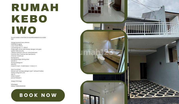 (J91) DIJUAL RUMAH STRATEGIS BARU RENOVASI KEBO IWO  1