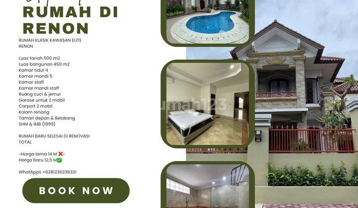 (J9) Rumah Mewah Kawasan Elite Renon  1