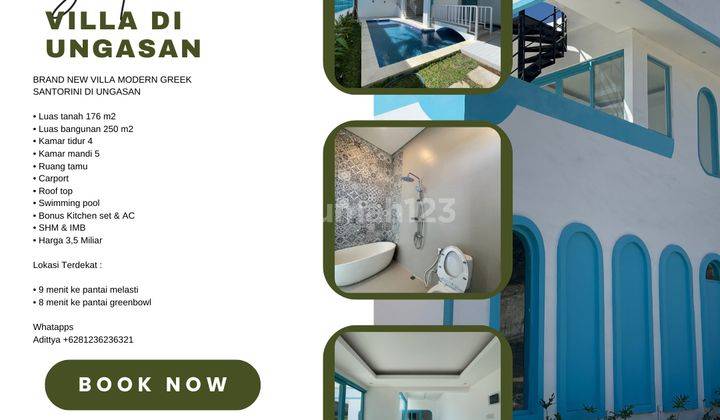 (B54) MODERN GREEN SANTORINI VILLA IN UNGASAN 1