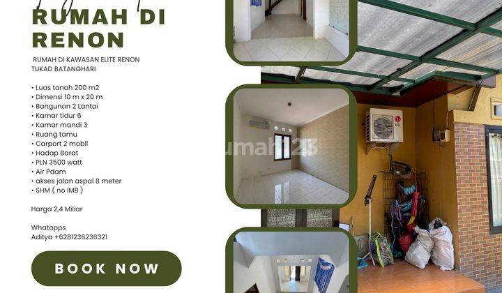 (J62) Rumah Dikawasan Elite Renon Termurah  1