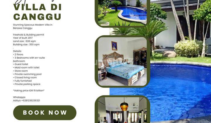 (Ll) Termurah Stunning Modern Villa Berawa Canggu  2