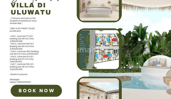 (Tm) Villa Uluwatu Dengan Modern Oasis Style  Sisa 7 Unit Saja  1