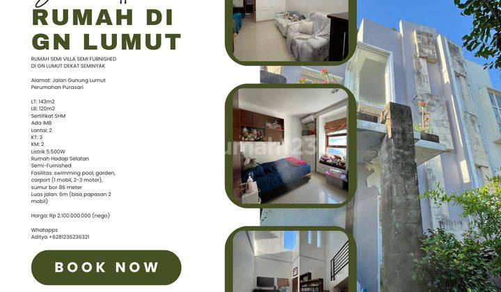 (J95) Rumah Semi Villa Di Gn Lumut Dekat Seminyak  1