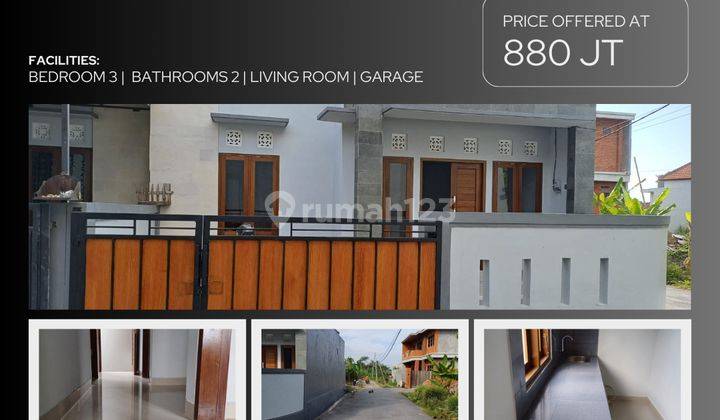 (E63) New 3 Bedroom House In Batubulan 1