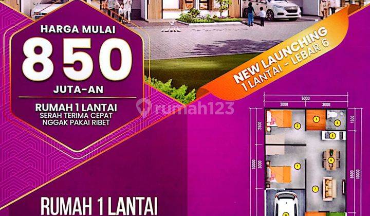 Yakin Cicilan Rumah Cuma 4,9jt/ Bln Tanpa Dp? Lokasi Tengah Kota? 1