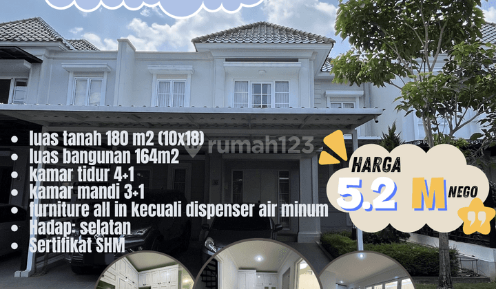 Rumah 2 Lantai Semi Furnished di Cluster Alicante Gading Serpong, Tangerang 1