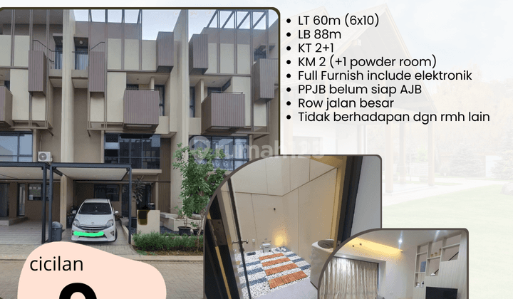 Rumah 3 Lantai Furnished di Impresahaus R Tabebuya Bsd, Tangerang 1