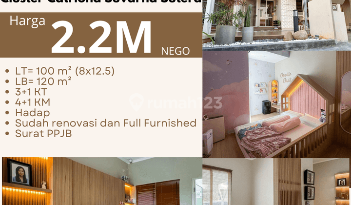 Rumah 2 Lantai Sudah Renovasi Furnished di Cluster Catriona Type Camomile Suvarna Sutera, Tangerang 1