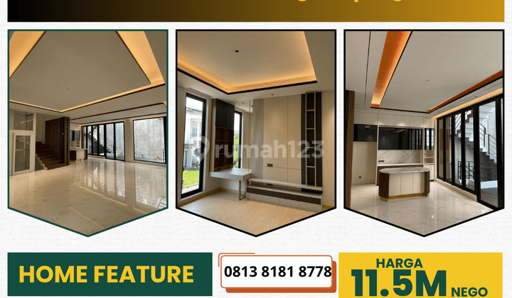 Rumah 2 Lantai Furnished di Cluster Aristoteles Pondok Hijau Golf Gading Serpong, Tangerang 1