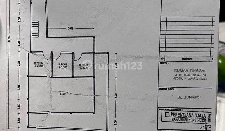 Dijual Rumah Hitung Tanah Grogol 2