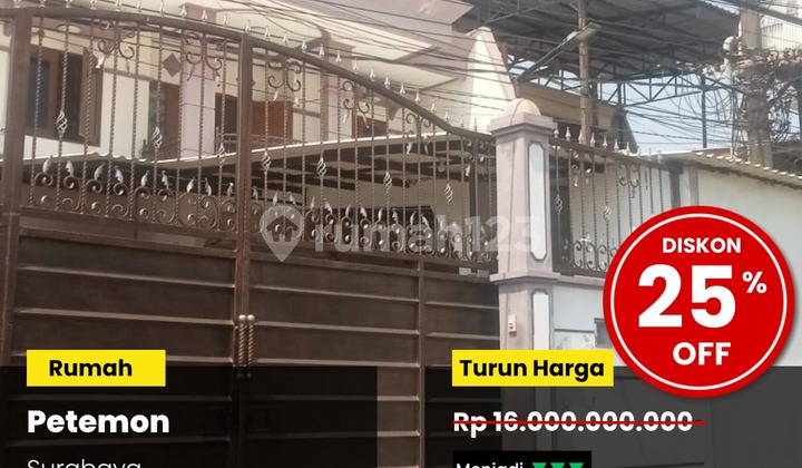 Dijual Rumah Lelang di Jalan Petemon Surabaya Pusat