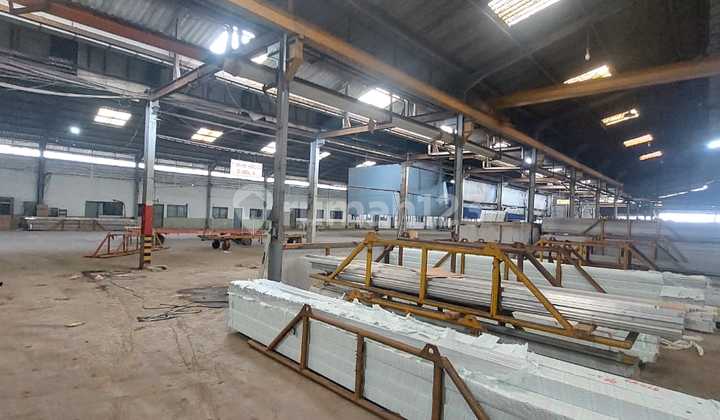 Disewa Gudang Ijin Industri + Kantor 2 Lt Di Kawasan Strategis Jurumudi Tangerang 2