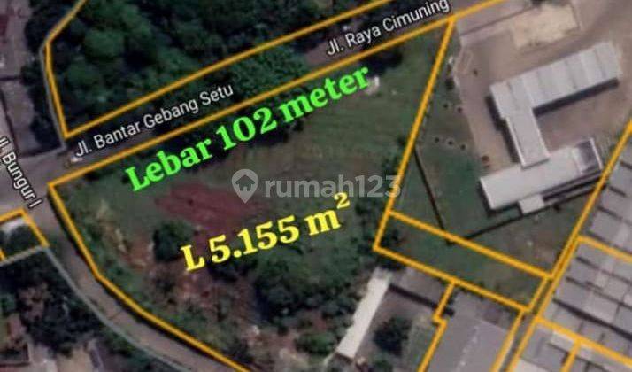 Dijual Lahan Komersil Di Bantar Gebang Setu,Bekasi Timur 1