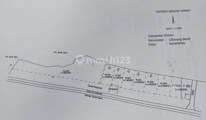 Dijual Tanah Siap Pakai di Jl Inspeksi Kalimalang Cibitung  2