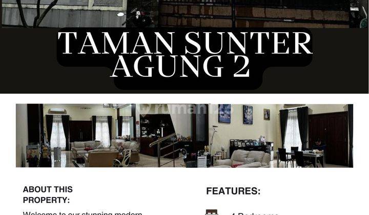 Di jual rumah rapih siap huni di Taman Sunter Agung 1