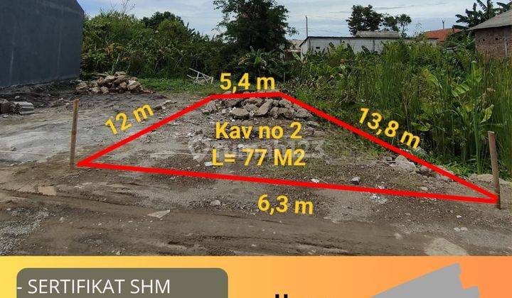 Tanah Kavling 77m² SHM Hanya Cash Only Di Sedayu Tugu Semarang 1