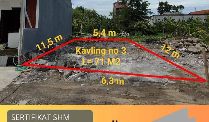 Tanah Kavling 77m² SHM Hanya Cash Only Di Sedayu Tugu Semarang 2