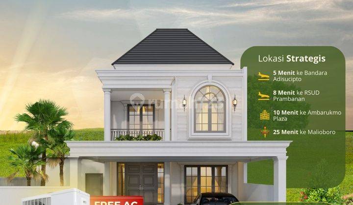 Rumah 2 Lantai Bonus 4 Ac Selatan Aau Kalitirto Berbah 1