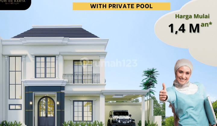 Rumah Mewah Dengan Private Pool ,30 Menit Ke Malioboro 1