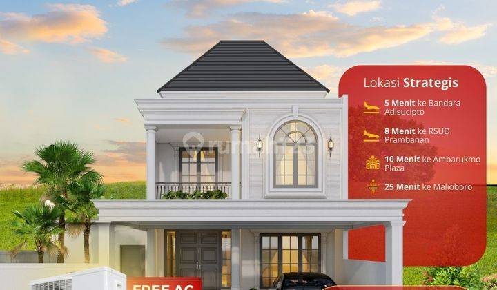 Rumah Kolam Renang Bonus 4 Unit Ac 50m Ke Jalan Utama Berbah Sleman 1