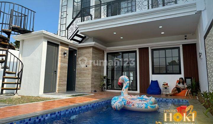 RUMAH VILLA DI GODEAN , BONUS KOLAM RENANG SHM READY  2