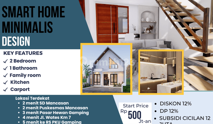 Promo Menarik Akhir Tahun, Jual Rumah Pintar Minimalis. 1