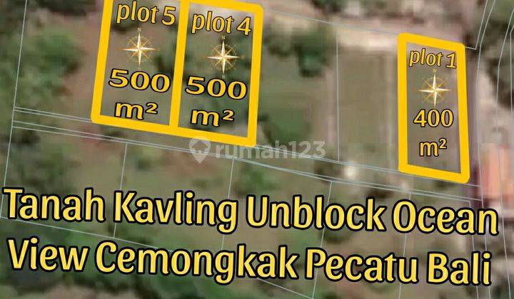 For Sale Unblock Plot Land Ocean View Cemongkak Pecatu Bali 1