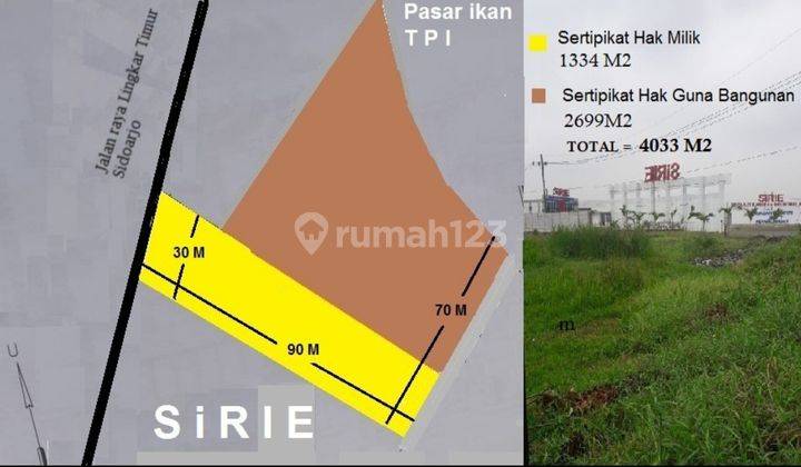 Rangkah Kidul Nol Jalan Provinsi-SDA Dijual Tanah 1