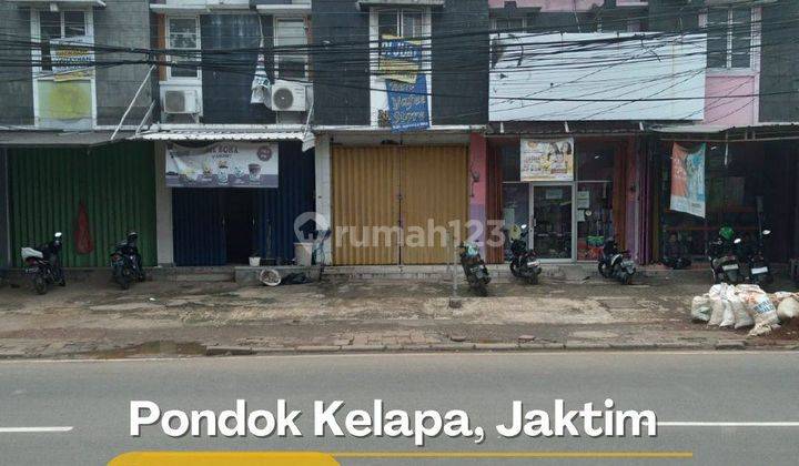 Ruko di jual cepat pinggir jalan raya di pondok kelapa Jakarta Timur  1