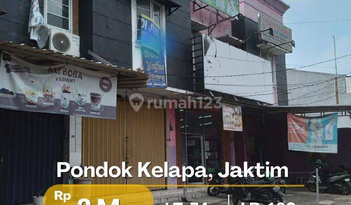 Ruko di jual cepat pinggir jalan raya di pondok kelapa Jakarta Timur  2