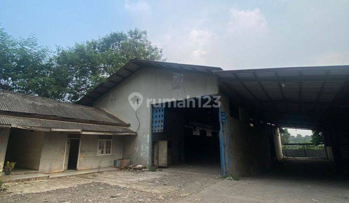 Gudang dipinggir jalan raya burangkeng setu dijual murah 2