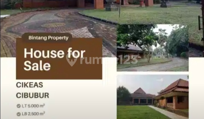 For Sale House With Large Land in Cikeas Gunung Putri Bogor 1