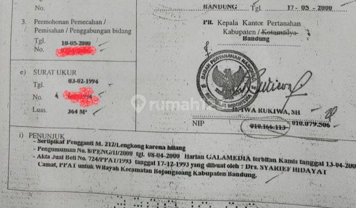 Jual Tanah/Gudang Buah Batu Bandung Selangkah Ke Pintu Tol Shm 1