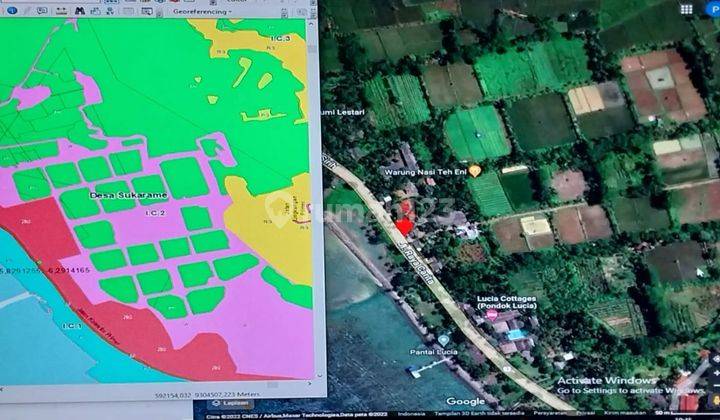 Tanah Darat ex Tambak Udang di Carita Desa Sukarame, Banten 1